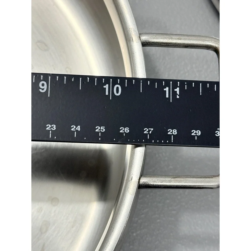 Barazzoni Italy Inox 18/10 Stainless Steel 26cm Casserole Braiser Pan 4.5 qt lid